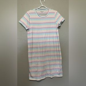NWOT- J. Crew Rainbow Tshirt Dress